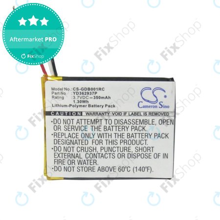 Μπαταρία για GoPro Wifi Remote, 350mAh, Li-Pol, 3.7V, YD362937P, HQ