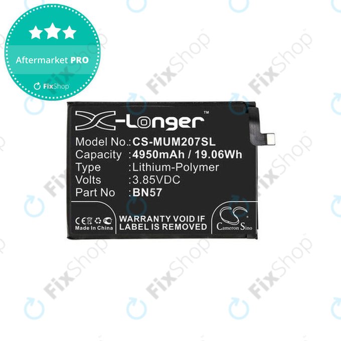 Μπαταρία για Xiaomi Poco X3 NFC, X3 Pro, BN57, 4950mAh, HQ