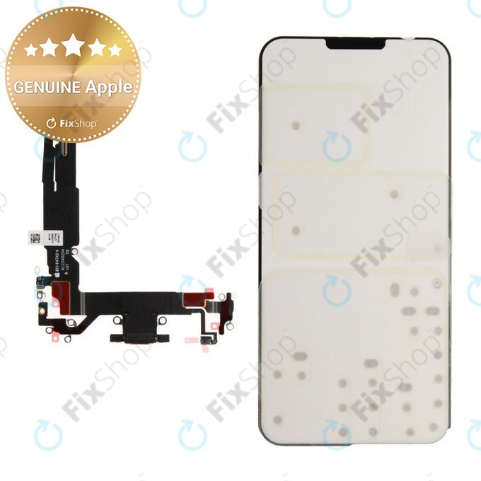 Επαφές Φόρτισης + Καλώδιο Flex για iPhone 16 | Black | 923-11222 | Genuine Apple