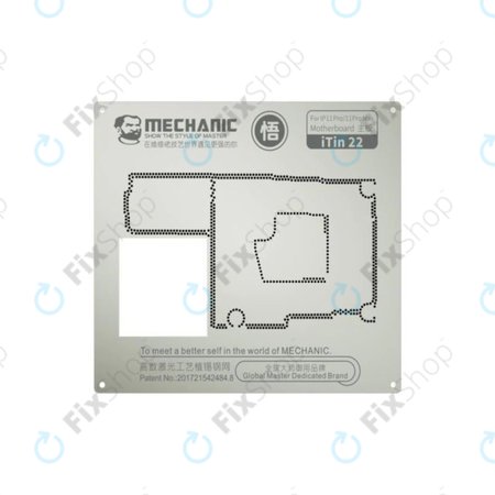 Μεταλλικό Πρότυπο Πλακέτας Μητρικής Mechanic iTin 22 για iPhone 11 Pro | 11 Pro Max