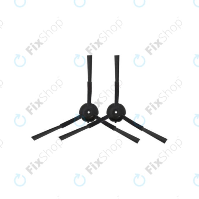 Πλαϊνή Βούρτσα (2τμχ) για Roidmi EVA | Μαύρο | Black