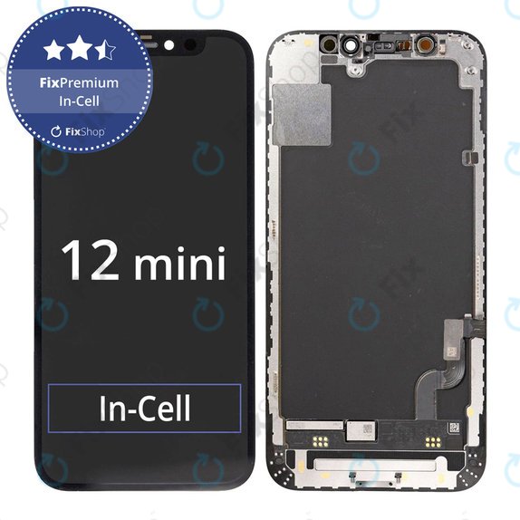 Οθόνη In-Cell FHD για iPhone 12 Mini, Αφής με πλαίσιο, FixPremium