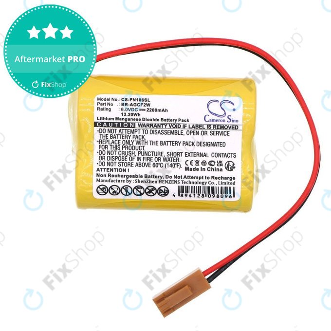 Μπαταρία για Beta iSV Amplifier, 2200mAh, Li-MnO2, 6V, BR-AGCF2W, HQ
