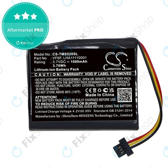 Μπαταρία για TomTom Start 52, 1000mAh, Li-Ion, 3.7V, VF6F, HQ