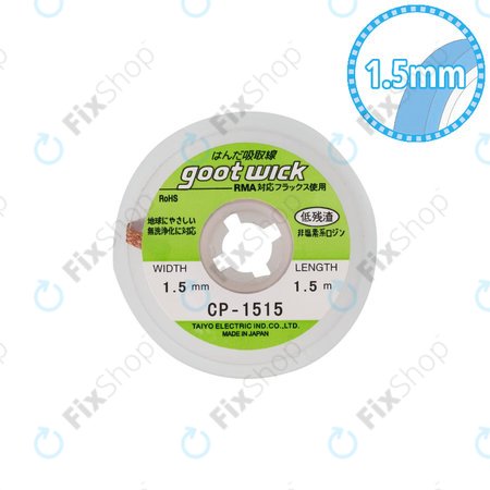 Συμβατικά Φιτίλια Αποκόλλησης - 1.5mm για Goot CP-1515