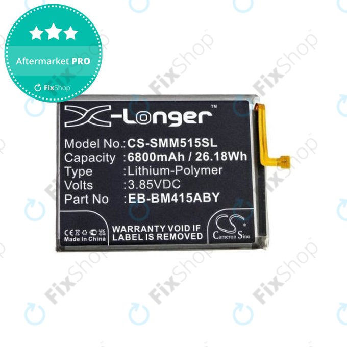 Μπαταρία για Samsung M51 M515F, EB-BM415ABY, 6800mAh, HQ
