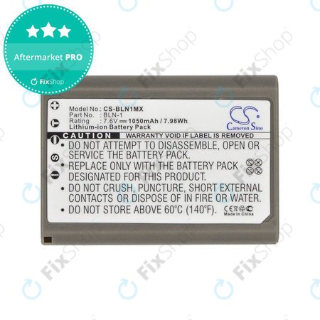 Μπαταρία για Olympus E-M5, 1050mAh, Li-Ion, 7.6V, BLN-1, HQ