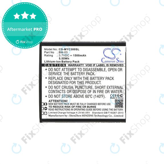 Μπαταρία για MyPhone Funky, 1500mAh, Li-Ion, 3.7V, BM-03, HQ