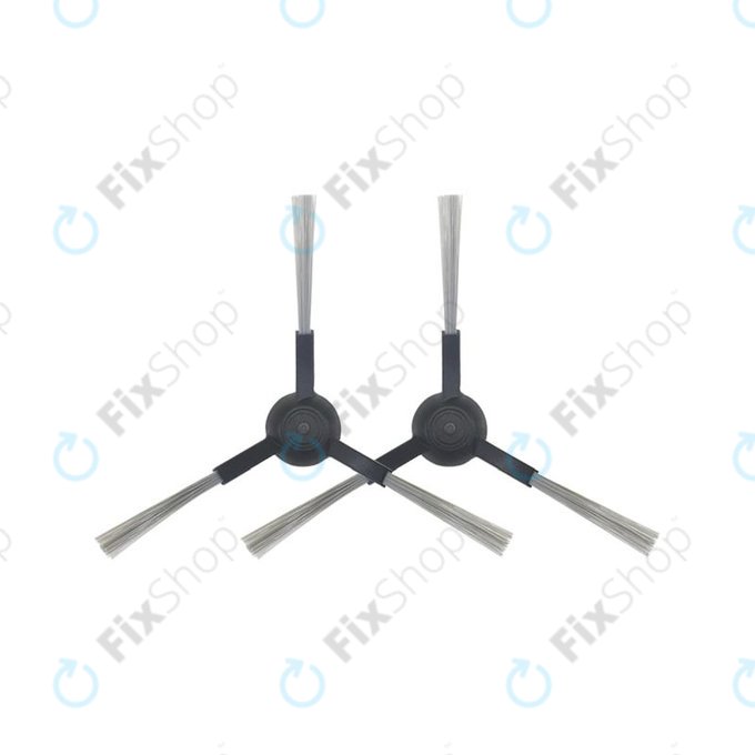 Πλαϊνή Βούρτσα (2τμχ) για Xiaomi Mi Robot Vacuum Mop Pro (P) | 2S | Viomi V2 Pro | V3 | SE | Μαύρο | Black