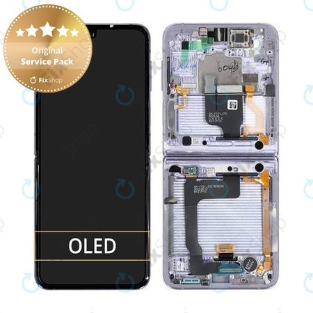 OLED/LCD Display Assembly για Samsung Z Flip 4 | F721B | Bora Purple | Service Pack