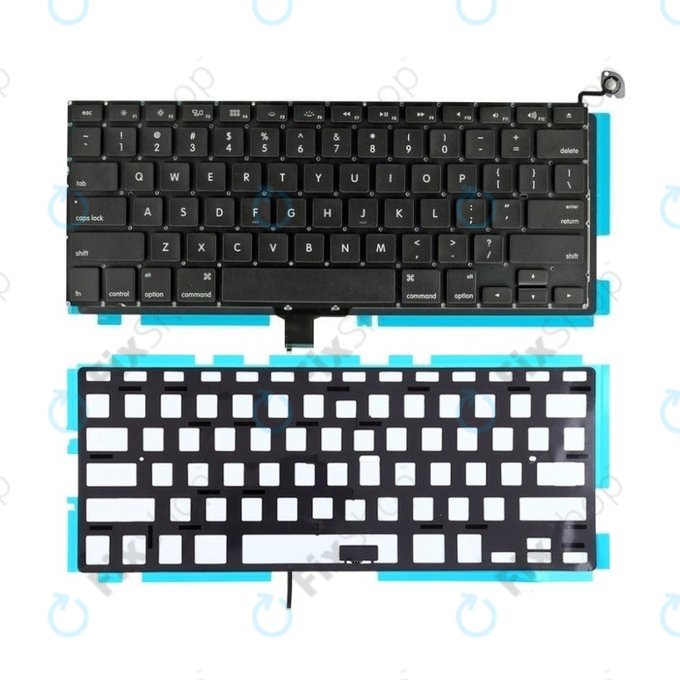 Πληκτρολόγιο + Backlight US για MacBook Pro 13" A1278 (Μέσα 2009 - Μέσα 2012)