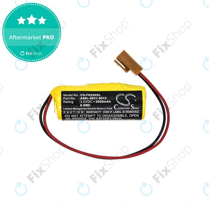 Μπαταρία για GE Fanuc, 2000mAh, Li-MnO2, 3V, A98L-0031-0012, HQ