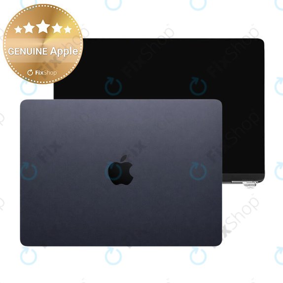Οθόνη LCD για MacBook Air 13", A3113 (2024), με μπροστινό γυαλί και κάλυμμα, Midnight, 661-40281, Genuine Apple