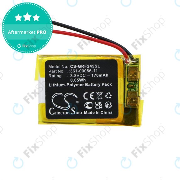 Μπαταρία για Garmin Forerunner 245, Forerunner 245 Music, 170mAh, Li-Pol, 3.8V, 361-00086-11, HQ