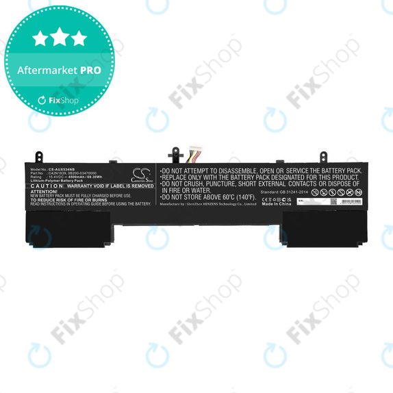 Μπαταρία για Asus ZenBook 15 UX534FTC, Flip 15 UX563, 4500mAh, Li-Pol, 15.4V, C42N1839, HQ