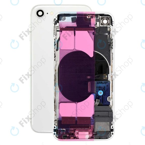 Πίσω Κάλυμμα με Μικρά Ανταλλακτικά για iPhone 8 | Ασημί | Silver