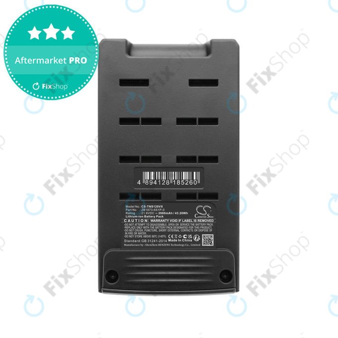 Μπαταρία για Tineco P1, Pure One S12, 2000mAh, Li-Ion, 21.6V, ZB1873-6S1P-0, HQ