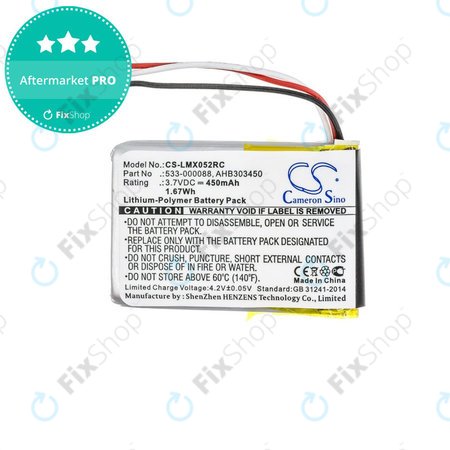 Μπαταρία για Logitech MX Master, 450mAh, Li-Pol, 3.7V, AHB303450, HQ