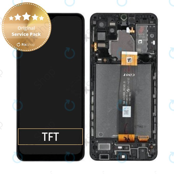 LCD Display Assembly για Samsung A32 5G | A326B | GH82-25121A | GH82-25122A | Awesome Black | Service Pack