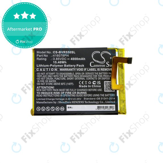 Μπαταρία για Blackview BV5500, 4000mAh, Li-Pol, 3.85V, 416078PH, HQ