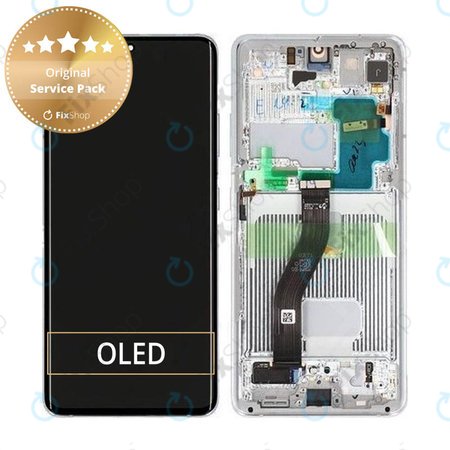 OLED/LCD Display Assembly για Samsung S21 Ultra | G998B | Phantom Silver | Service Pack