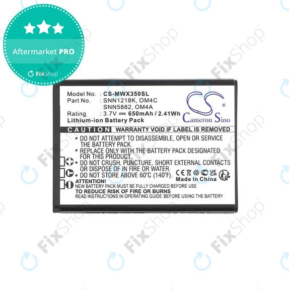 Μπαταρία για Motorola Gleam +, 650mAh, Li-Ion, 3.7V, OM4A, OM4C, HQ