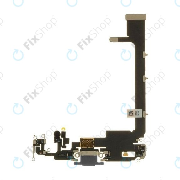 Επαφές Φόρτισης (Χωρίς Charging IC) + Καλώδιο Flex για iPhone 11 Pro Max | Διαστημικό Γκρι | Space Gray