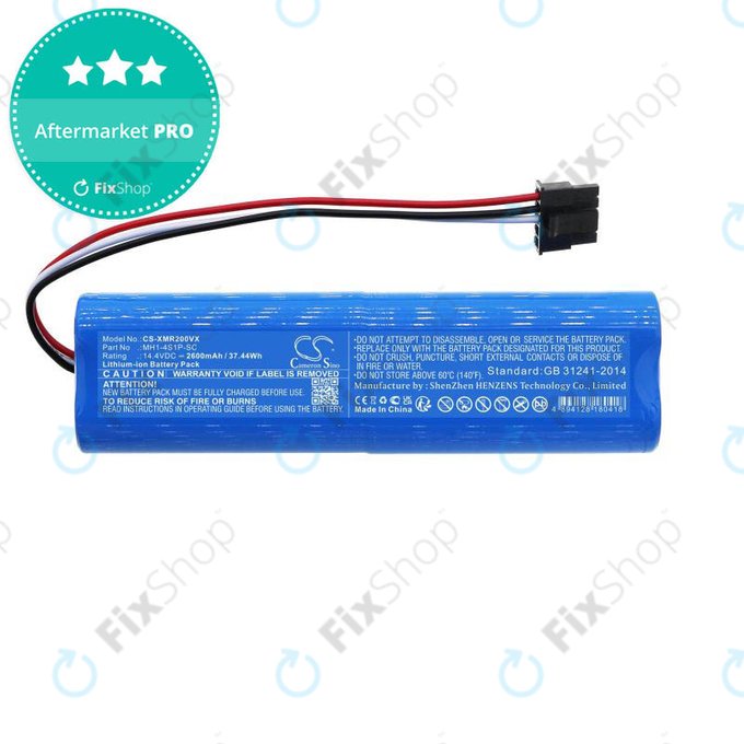 Μπαταρία για Xiaomi Mi Robot Vacuum Mop Pro (P), 2 (Mijia 2C), Viomi V2 Pro, Proscenic LDS M7, STYJ02YM, MH1-4S1P-SC, 14.4V, 2600mAh, HQ