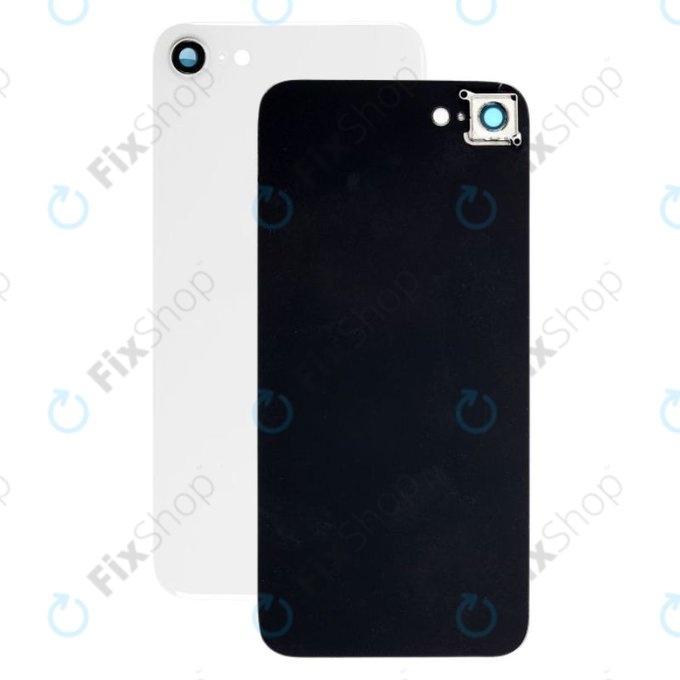 Πίσω Κάλυμμα Γυαλί με Φακό Κάμερας για iPhone 8 | Ασημί | Silver