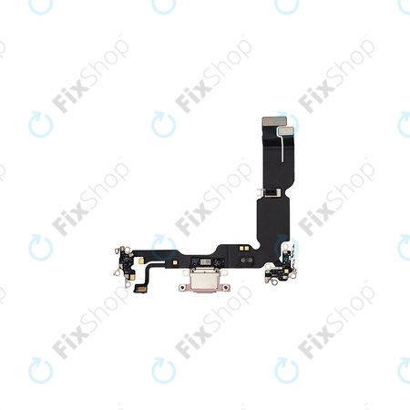 Επαφές Φόρτισης + Καλώδιο Flex για iPhone 15 Plus | Ροζ | Pink