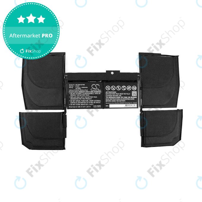 Μπαταρία για MacBook 12", Αρχές 2015 – Μέσα 2017, A1534, A1527, A1705, 5200mAh, HQ