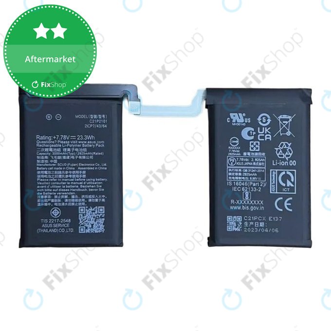 Battery για Asus ROG Phone 6 AI2201_C | 6 Pro AI2201_D | C21P2101 | 6000mAh