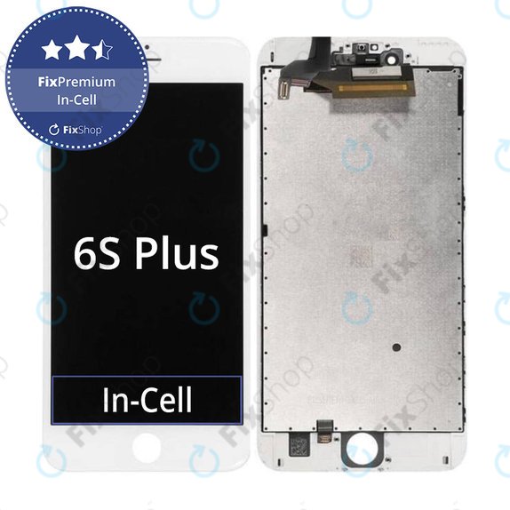 Συγκρότημα οθόνης για iPhone 6S Plus, Λευκό, White, FixPremium In-Cell
