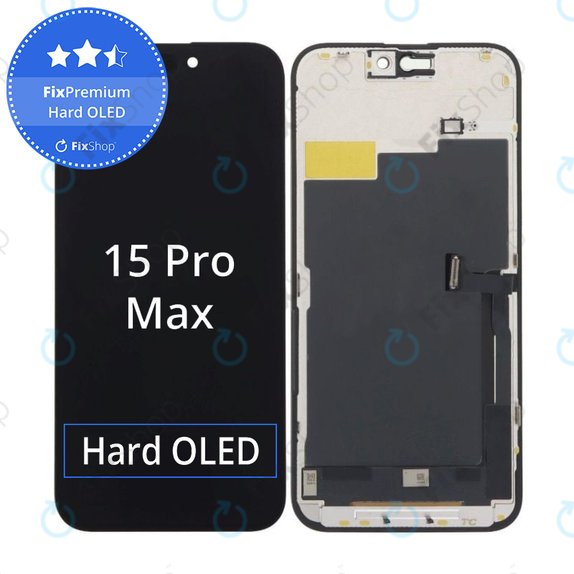 Οθόνη Hard OLED για iPhone 15 Pro Max, Αφής με πλαίσιο, FixPremium