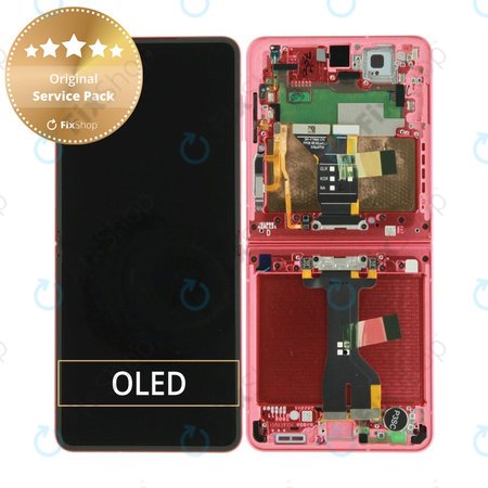 LCD Display Assembly για Samsung Z Flip 7 F766B, GH82-37581D, Coralred, Genuine Service Pack