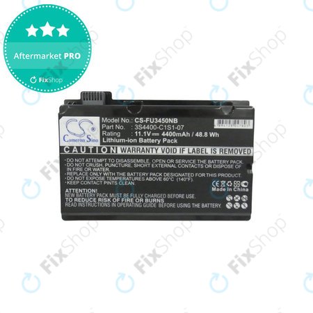 Μπαταρία για Fujitsu Amilo Pi3450, Amilo Pi3525, Amilo Pi3540, 4400mAh, Li-Ion, 11.1V, 3S4400-C1S1-07, HQ