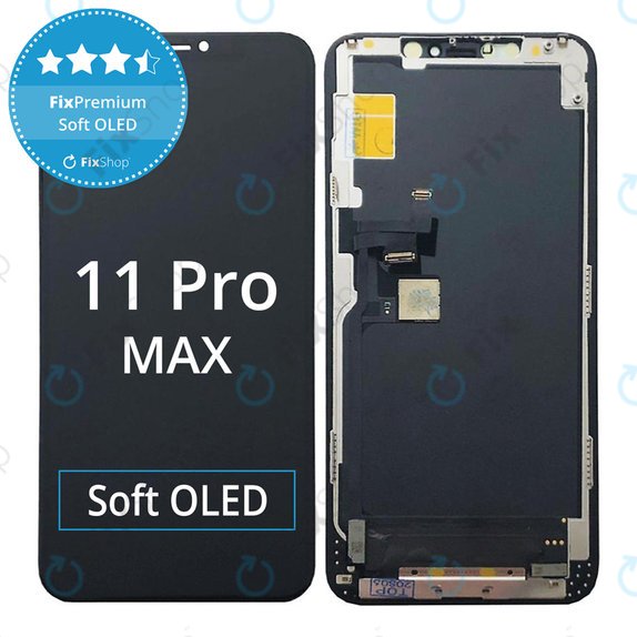 Οθόνη Soft OLED για iPhone 11 Pro Max, Αφής με πλαίσιο, FixPremium