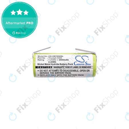 Μπαταρία για Oral-B Triumph 4000, 2000mAh, Ni-MH, 1.2V, 3761, HQ