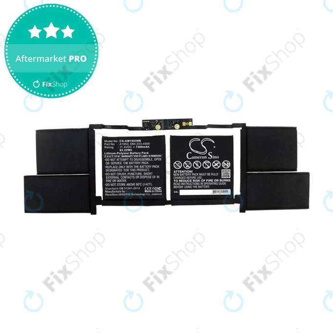 Μπαταρία για MacBook Pro 15", 2018 – 2019, A1990, A1953, 7300mAh, HQ