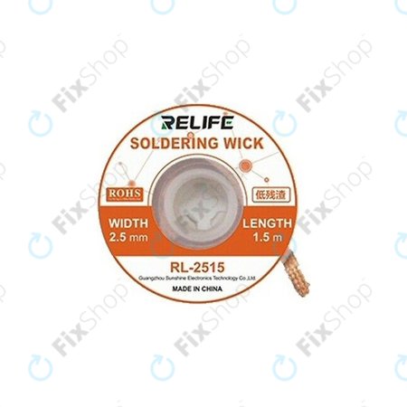 Ισχυρή Φιτίλι Αποκόλλησης (2.5mm) για Relife RL-2515