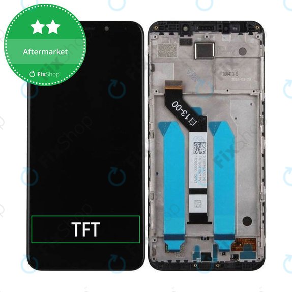 Συγκρότημα οθόνης για Xiaomi Redmi 5 Plus, Redmi Note 5, Μαύρο, Black, Aftermarket
