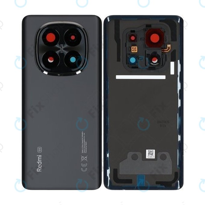 Καπάκι Μπαταρίας για Xiaomi Redmi Note 14 Pro+ 5G 24094RAD4G | 5600240O16U00 | Midnight Black | Genuine Service Pack