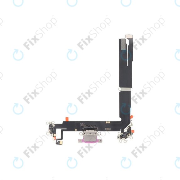 Επαφές Φόρτισης + Καλώδιο Flex για iPhone 16 Plus | Ροζ | Pink