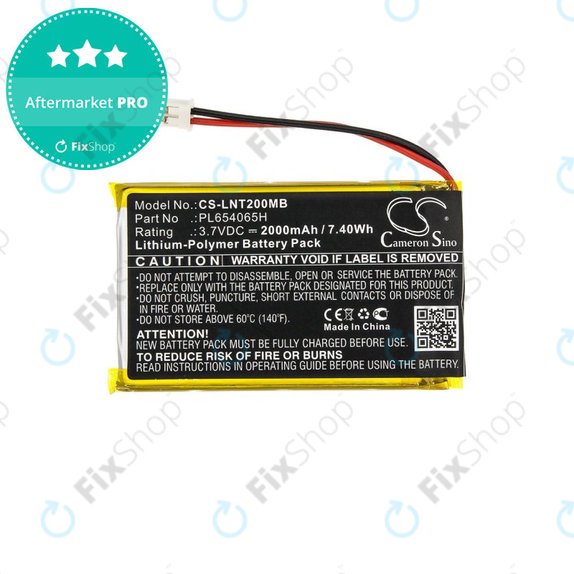 Μπαταρία για Luvion Prestige Touch 2, 2000mAh, Li-Pol, 3.7V, PL654065H, HQ