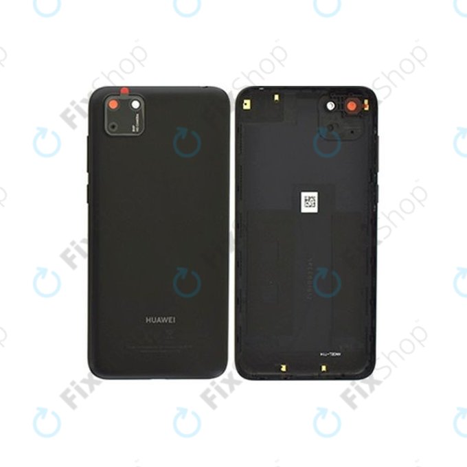 Κάλυμμα Μπαταρίας + Φακός Πίσω Κάμερας για Huawei Y5p | Midnight Gray | 97070XVD | Genuine Service Pack