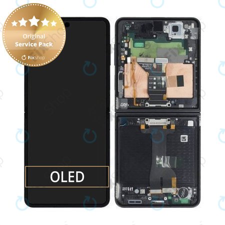 LCD Display Assembly για Samsung Z Flip 7 F766B, GH82-37581C, Jetblack, Genuine Service Pack
