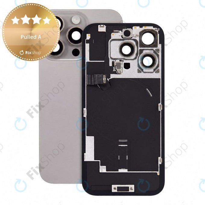 Γυαλί πίσω περιβλήματος για iPhone 16 Pro, Natural Titanium, Pulled A