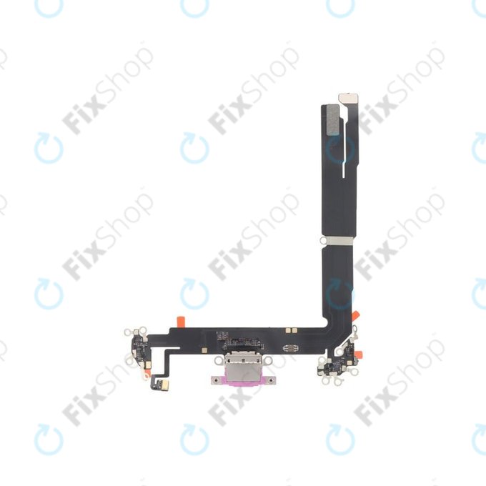 Επαφές Φόρτισης + Καλώδιο Flex για iPhone 16 Plus | Ροζ | Pink