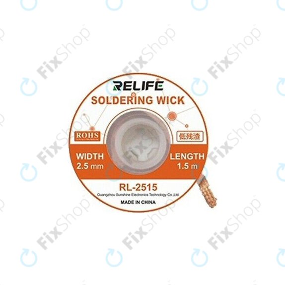 Ισχυρή Φιτίλι Αποκόλλησης (2.5mm) για Relife RL-2515