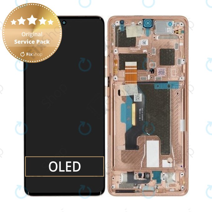 LCD Display Assembly για Motorola Edge 50 Ultra | 5D68C24485 | Peach Fuzz | Genuine Service Pack
